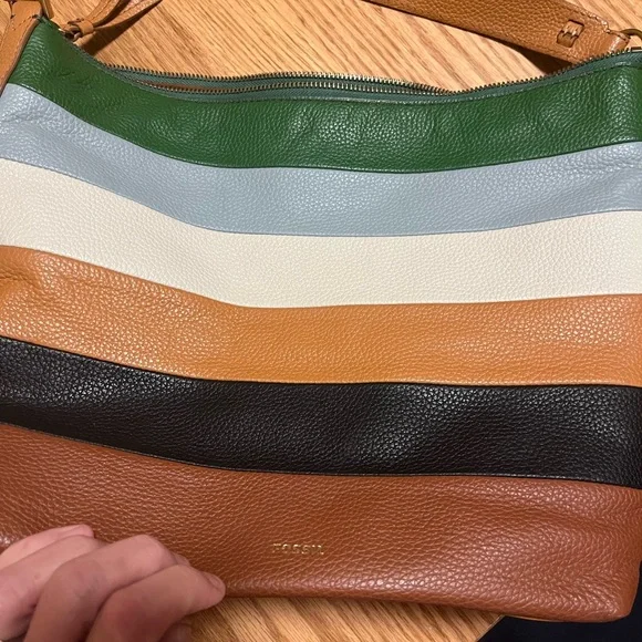 Fossil Multicolor Striped Hobo Bag - Picture 2 of 12